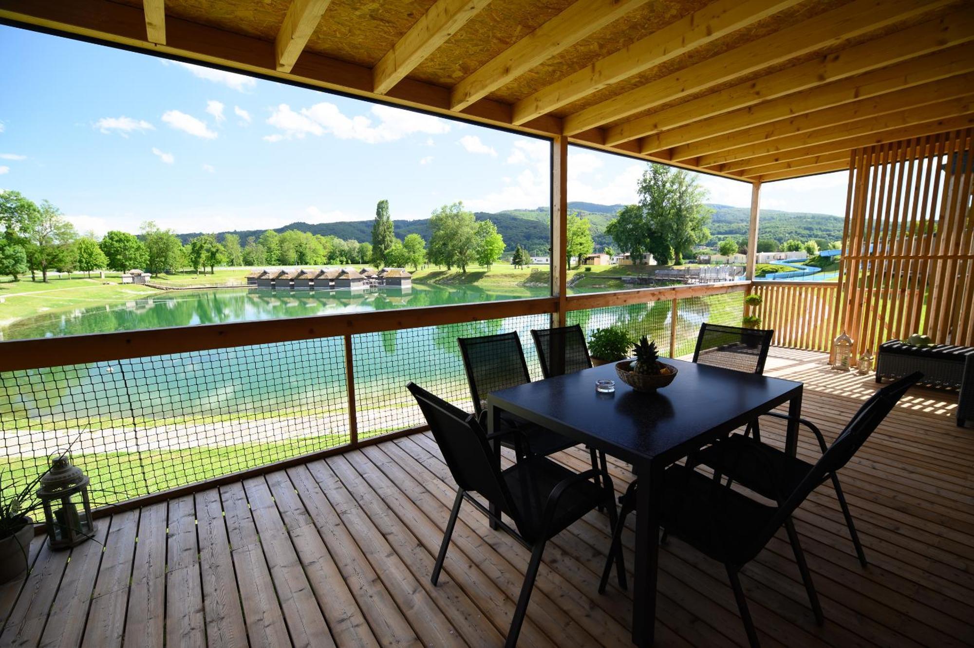 Deluxe Lake View Mobile Homes With Thermal Riviera Tickets Catez ob Savi Ngoại thất bức ảnh