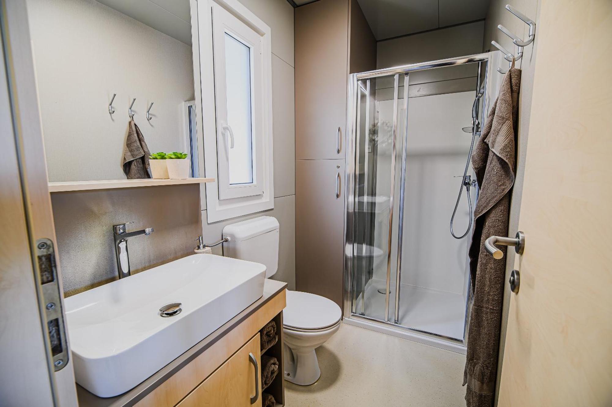 Deluxe Lake View Mobile Homes With Thermal Riviera Tickets Catez ob Savi Ngoại thất bức ảnh