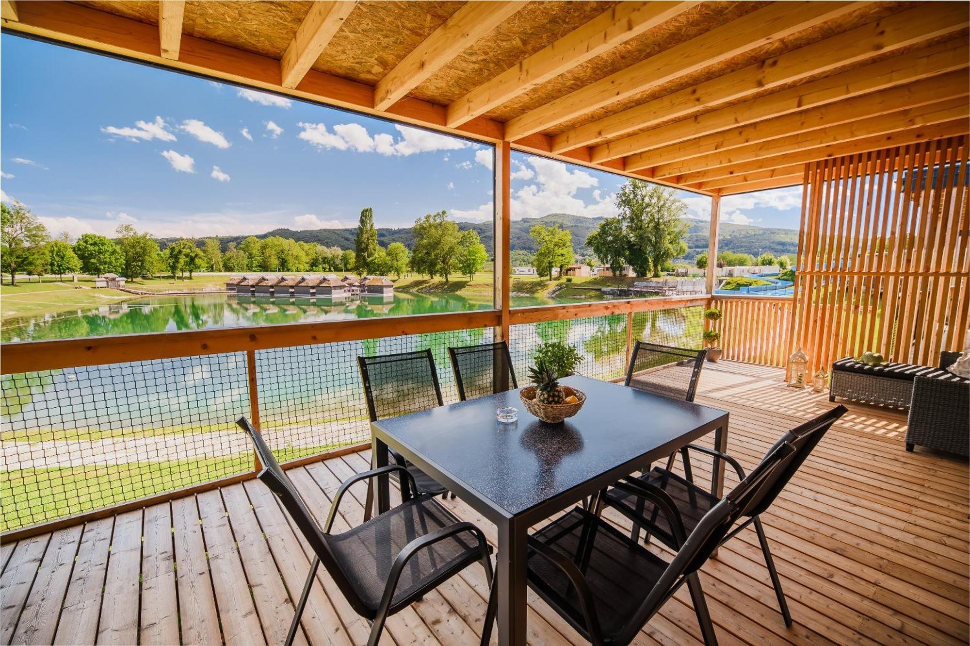 Deluxe Lake View Mobile Homes With Thermal Riviera Tickets Catez ob Savi Ngoại thất bức ảnh